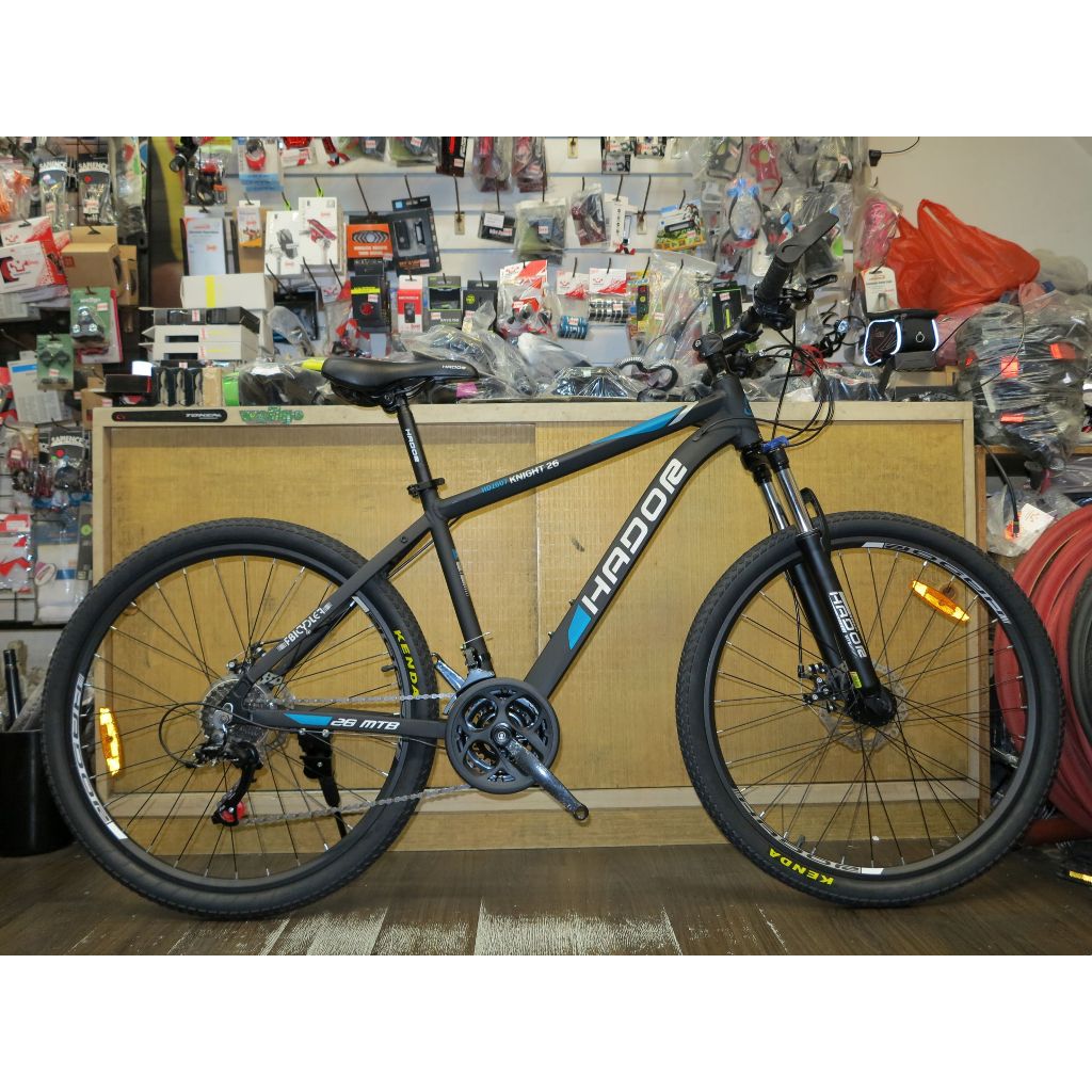 【冠鑫自行車】HADOR HD2607 26吋 SHIMANO 21速 機械碟煞 鋁合金 越野登山車 通勤車 消光黑