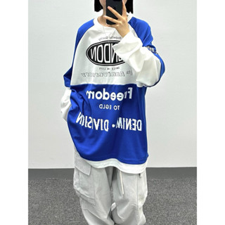 Corner嚴選商品 現貨+預購 韓國 Pearclan 假兩件運動T 男女可穿 寬鬆 落肩 配色 造型 長袖 上衣