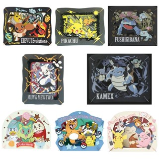 (bear)日本正版現貨 ensky 寶可夢 pokemon 皮卡丘 依布 水箭龜 超夢 機長 紙劇場 拼圖 紙雕 卡片