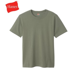 【Hanes】官方直營 男款-UNDERWEAR系列-素面純棉短袖薄T恤-淺綠色（HM1-X202-690）