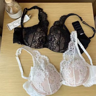 【臺灣出貨】軟鋼圈聚攏上託性感美乳內衣女 集中深V內衣 無痕 調整型內衣 蕾絲美背內衣