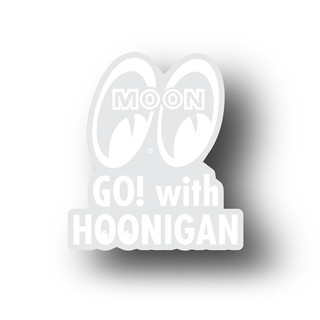 【MOONEYES】美國 HOONIGAN x MOONEYES GO WITH HOON 透明底貼紙