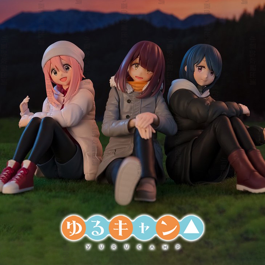 🌠喜樣子🌠 搖曳露營△ 日版 現貨 志摩凜 各務原撫子 土岐綾乃 筆友 筆架 坐姿 景品 模型 露營 搖曳露營