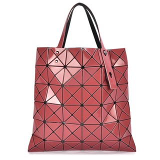 ISSEY MIYAKE三宅一生BAO BAO亮面雙色6x6手提包 肩揹包(梅粉/淺粉)390103-27A