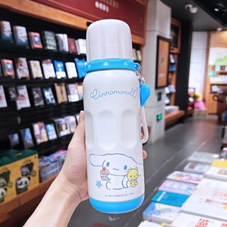 【秋冬新款🔥現貨免運】三麗鷗 兒童吸管保溫杯 316不鏽鋼 600ml 大耳狗 酷洛米 凱蒂貓 保冰杯 環保杯 水杯