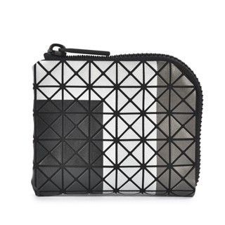 ISSEY MIYAKE三宅一生BAO BAO撞色霧面5x6拉鍊零錢包(黑灰)390660-18｜GoBrand購名牌