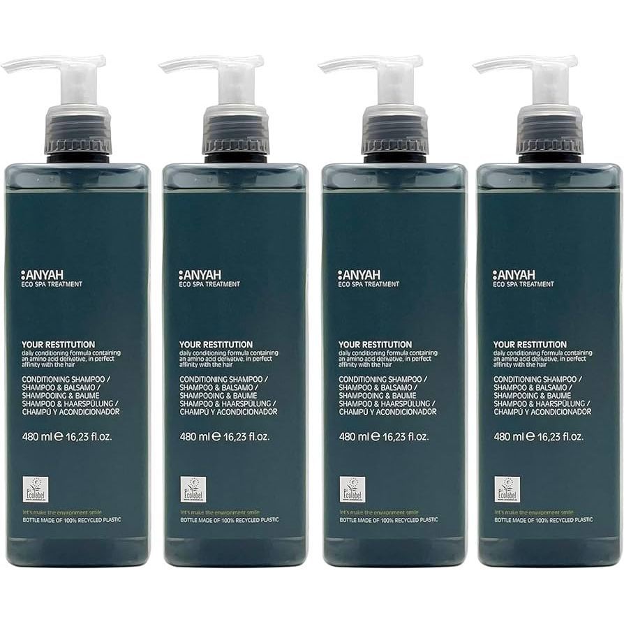 Muumaa美妝 ｜ANYAH 義大利有機沐浴用品 洗髮精 沐浴乳 潤絲精 乳液 480ml 五星飯店備品