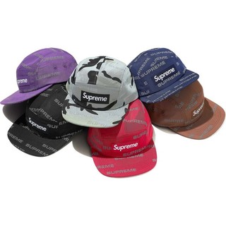 日貨代購CITY】2024AW SUPREME Reflective Jacquard Camp Cap 五分割帽 帽子