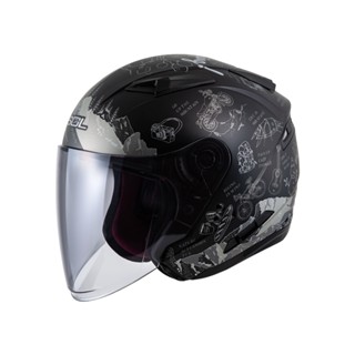 SOL 安全帽 SO7E SO-7E 探險者 消光黑銀 內藏墨鏡 加長鏡片 雙D扣 3/4罩 安全帽 半罩《淘帽屋》