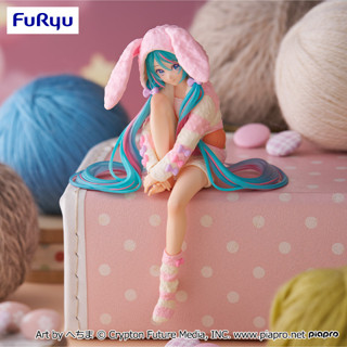 好好丸🎃｜現貨✨ 日版 FuRyu NSF｜初音未來 兔耳睡衣 睡衣 公仔 景品 模型 泡麵蓋 坐姿
