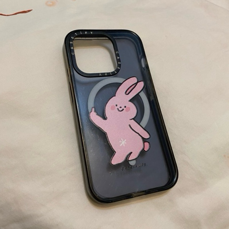casetify中指兔 15pro iphone手機殼Moody Bunny by SADSHRIMPS