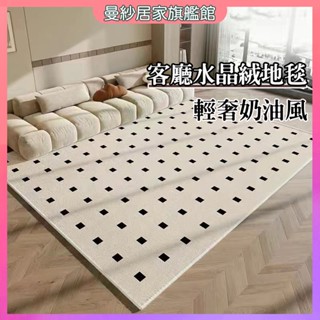 客廳地毯 ins奶油風地毯 輕奢水晶絨地毯 高階沙發地毯 新升級加厚 茶幾毯 現代臥室地毯 床邊地毯 房間地毯 耐臟地墊