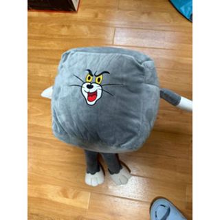 【二手】湯姆貓 傑利鼠 方塊抱枕毯 | 正版授權 tom jerry 抱枕 毯子 毛毯居家 生活 華納兄弟