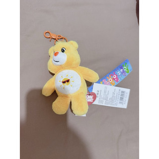 Care Bears 正版 雷標 彩虹熊 黃色 吊飾 掛飾 鑰匙圈