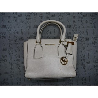 Michael Kors 荔枝紋皮革手提斜背二用包 保證真品