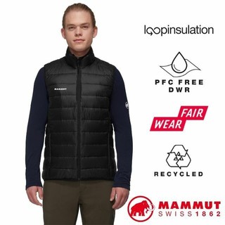 【MAMMUT 長毛象】男 保暖防潑 化纖立領背心 Crag IN Vest 科技羽絨背心 登山中層/黑 03450