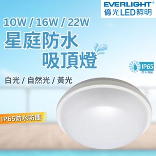 【億光】 星庭吸頂燈 10W 16W 22W LED吸頂燈 吸頂燈 IP65 防濕防塵 陽臺燈 室內燈 浴室燈
