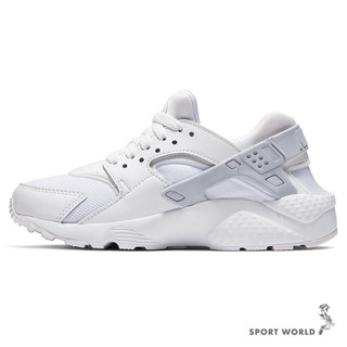 Nike 女鞋 休閒鞋 武士鞋 Huarache Run GS 襪套 白【運動世界】654275-110