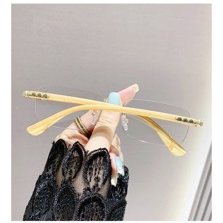 上乘無框純鈦無框方形眼鏡架 木紋感光變色商務無框眼鏡 理工網紅復古款無度數眼鏡框 素顏純欲百搭方框眼鏡 粗框無框眼鏡禮物
