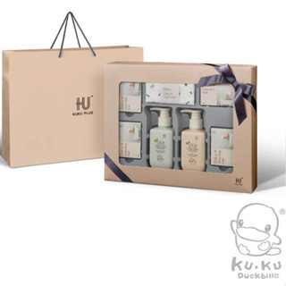 【馨baby】★ 附紙袋★ KUKU PLUS 舒敏積雪草寶寶沐浴禮盒 酷咕鴨 禮盒 彌月禮盒 彌月禮物