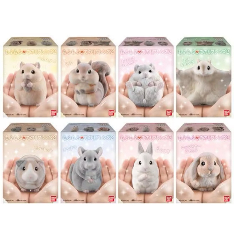 🔥有貨🔥萬代 BANDAI 植絨 盒玩 食玩 掌上好朋友 動物 掌中好朋友 松鼠 倉鼠 天竺鼠 兔子 龍貓 垂耳 7-1