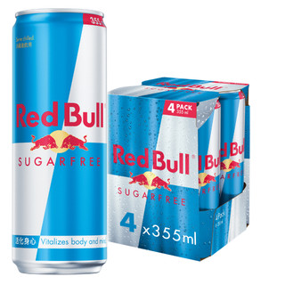Red Bull 紅牛無糖能量飲料 355ml 4入組 官方直營店【超取限購6組】