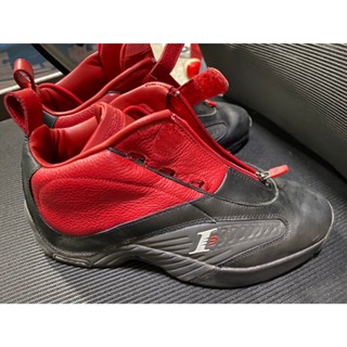 Reebok 籃球鞋 Answer IV 黑 灰 紅 男鞋 Allen Iverson 艾佛森 4代 皮革