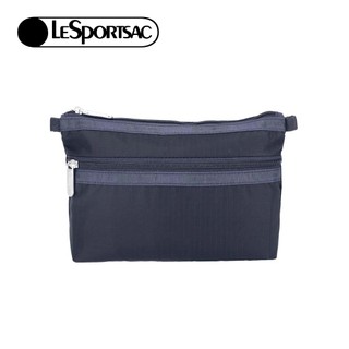 |快速出貨|Lesportsac Cosmetic Clutch 雙層拉鍊收納化妝包/ 深海藍 開學季禮物