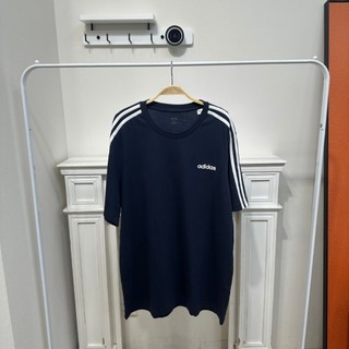 Mr.A😈A先生 Adidas ESS 3S TEE 男圓領衫 短袖T恤 短袖上衣 男短T 棉 深藍色 藍 DU0440