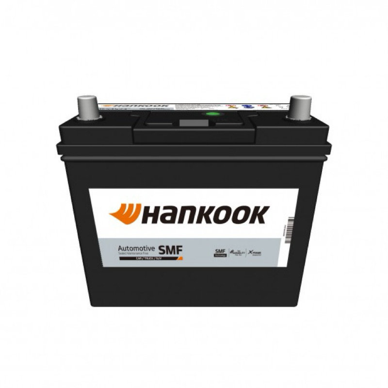Hankook 90D23L/R 12V68AH 630A汽車 電瓶 免加水 鉛鈣合金電池 超強起動力 55D23
