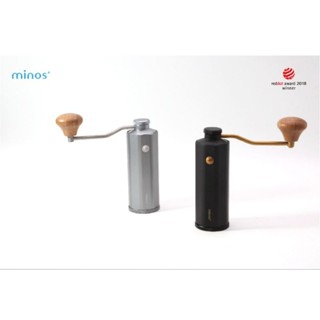 【曼珈咖啡】Minos HG90手搖磨豆機 (紅點設計無段調節／合金刀盤／束口隨身袋)