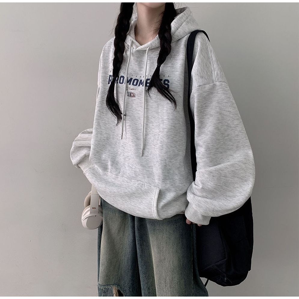【CHAOO】帽t 長袖上衣 連帽衛衣 oversize 帽t 韓國帽t 潮流衣服 ins風 刷毛帽t 冬天帽t 冬裝女