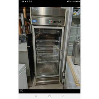二手中古直立式，營業用，單門透明玻璃冷藏冰箱，400公升，110V，保固3個月，請詢問大戶藥師