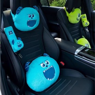 【Joybuy】玩具總動員熊抱哥汽車頸枕抱枕安全帶套 怪獸大學大眼怪毛怪安全帶套靠枕抱枕