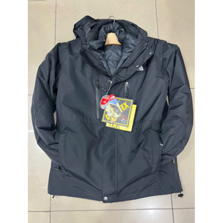 The North Face男款二件式/羽絨/Gore-TEX~XCR外套，防風防水保暖 騎車/登山/旅行 黑色