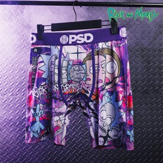 【PSD Underwear】RICK AND MORTY-平口四角褲-時間暫停之術-紫色