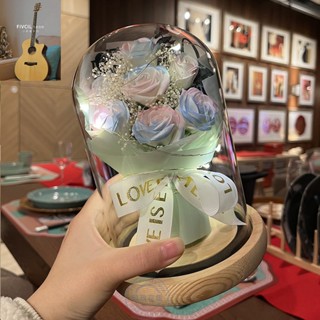 🔥24H寄出 隔日現貨🔥永生花玻璃罩 生日禮物 七夕情人節 畢業禮物 玫瑰花 聖誕節 花束 香皂花禮物 告白求婚 乾燥花