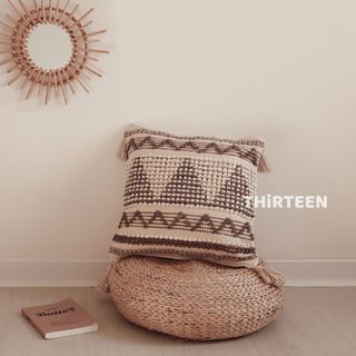 THiRTEEN拾叄家居◖Sahasra印度手工抱枕 印度工藝靠枕 靠墊 軟裝佈置 家居品 靠墊 枕頭套 抱枕套