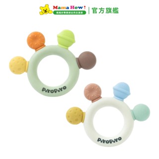 【黃色小鴨PIYOPIYO】鉑金矽膠甜甜圈防吃手固齒器 媽媽好婦幼用品連鎖