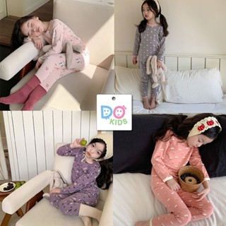 DO Kids童裝 臺灣現貨-韓版女童羊毛拉架居家服2 秋冬季新品 兒童 中小童 大童 長袖 長褲 家居服 套裝 睡衣