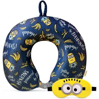 預購❤️正版❤️ 美國專櫃 Minions 小小兵 MINISO 枕頭 U型枕 眼罩 旅行頸枕