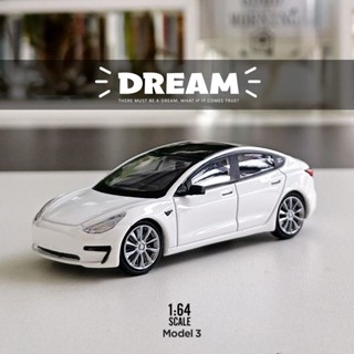 《64SHOP》TM DREAM｜TESLA Model 3｜TIMEMICRO 特斯拉電動車｜1/64合金模型車