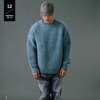 MADNESS MOHAIR CREW KNIT COZY PULLOVER 餘文樂同款