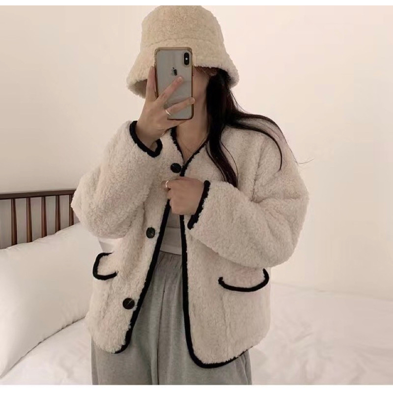 新品特價✨台灣現貨3天收到☁️秋冬毛絨絨熊寶寶外套  羊羔毛外套 毛毛外套 熊寶寶外套 女生外套