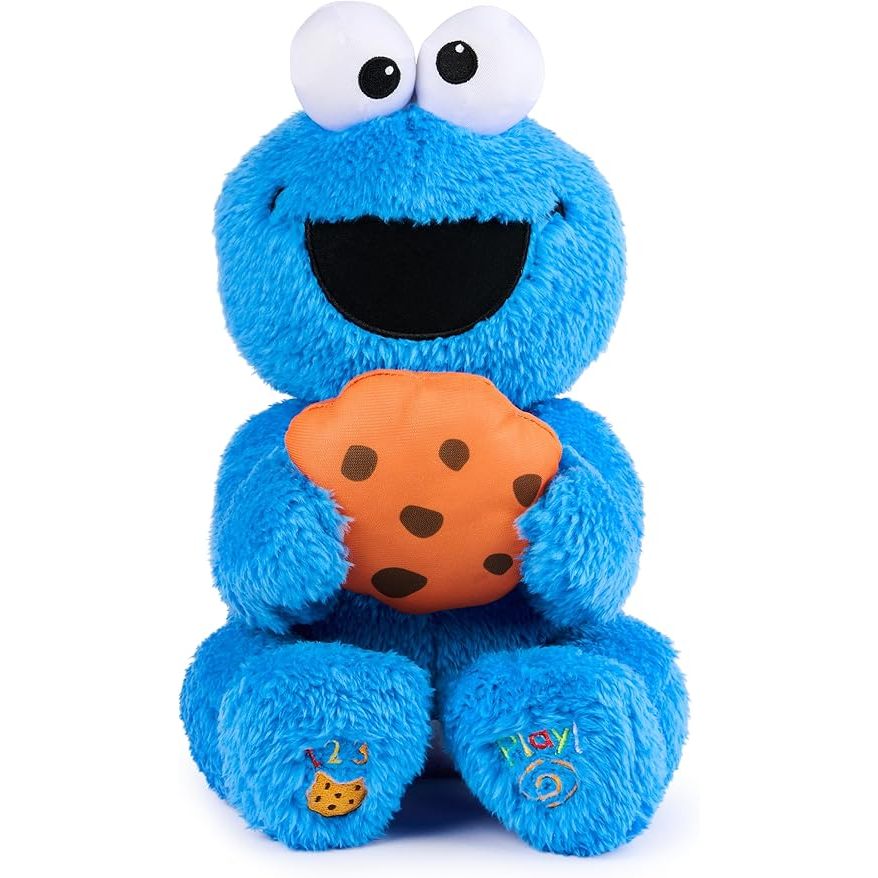 HappyHour: 預購*美國購回 芝麻街 餅乾怪獸 Gund 有聲 說話 數數 1 2 3 躲貓貓 互動 聲效玩偶