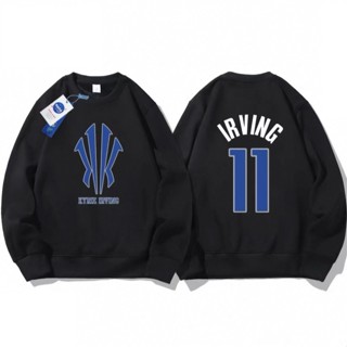 💖歐文Kyrie Irving厄文長袖純棉T恤上衛衣💖NBA球衣獨行俠小牛隊運動圓領棉T衣服大學T男裝服飾籃球衣A110
