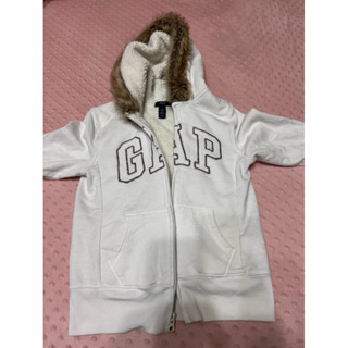 GAP女童二手經典logo熊寶寶連帽外套L號