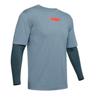 美國 Under Armour UA 假兩件 彈性 修身 運動 防曬 抗UV 長袖 上衣 T恤 Tee 印尼製