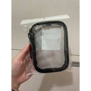 (現貨/全新未拆）日本 新 藤井 Kept 網狀 透明 萬用袋 吊飾 小物收納袋 鑰匙圈 Raymay 黑色