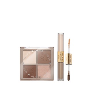 MKUP 美咖【新品上市】天生骨感四色修容盤+精修輪廓高光修容液｜MKUP美咖官方旗艦館
